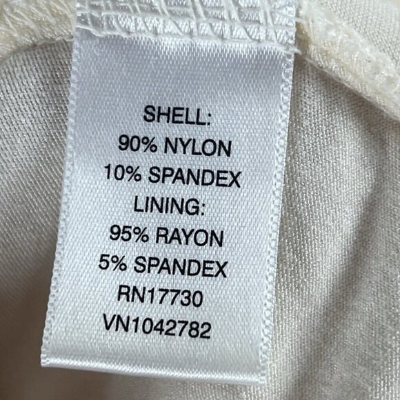 Isaac Mizrahi Target Ivory Tank Top XL Sheer Overlay Camisole y2K Spaghetti - Picture 6 of 8